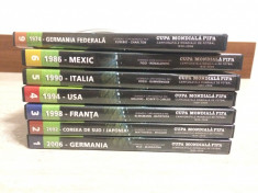 Colectie 7 DVD-uri Cupa Mondiala FIFA 1974,86,90,94,98,2002,2006 foto