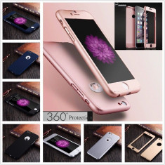 Husa iPhone 6 6S Fata Spate 360 Rose Gold foto