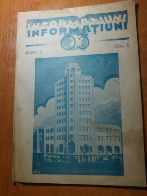 revista informatiuni 03- anul 1 nr.1 din februarie 1943-editie de razboi foto