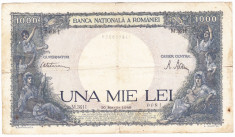 Bancnota 1000 lei 20 martie 1945 foto