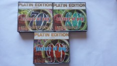 MUZICA POP PLATIN EDITION , LOT 9 CD-URI IN 3 CARCASE !