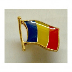 Pin Drapel Romania Insigna Romania Pin Drapel 12mm foto