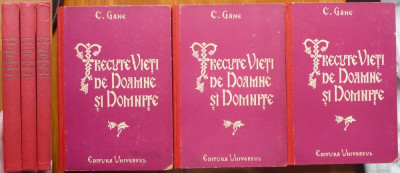 C. Gane , Trecute vieti de doamne si domnite , 1941 , 3 vol. , legat. cartonata foto