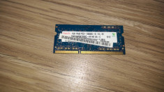 Placuta memorie laptop 2 GB DDR3 Samsung 1333Mhz PC3-10600S foto