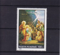 ROMANIA 1995 , LP 1399 , CRACIUN SERIE MNH foto