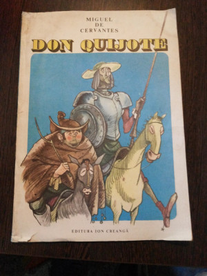 DON QUIJOTE - Miguel de Cervantes - Eugen Taru (ilustratii) - Ion Creanga, 1986 foto