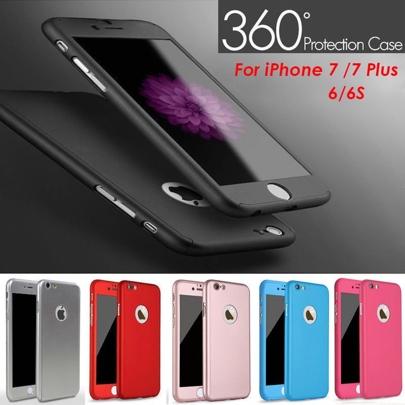 Husa iPhone 7 Plus Fata Spate 360 Black, iPhone 7/8 Plus, Plastic, Carcasa,  Apple | Okazii.ro