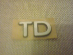 Sigla emblema - TD - FORD - 48 x 28 mm foto