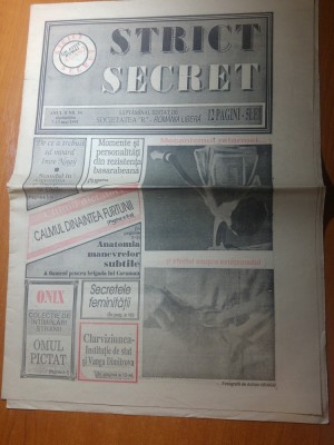 ziarul strict secret 7-13 mai 1991-momente si personalitati basarabene foto