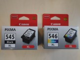 Pachet Cartuse Canon PG-545 XL + CL-546 XL, Originale, Negru + Color, Sigilate
