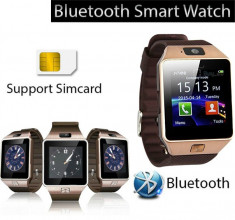 Smartwatch auriu tuchscreen, cartela SIM telefon, ceas inteligent, blueroorh foto