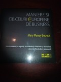 MANIERE SI OBICEIURI EUROPENE DE BUSINESS