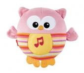 Jucarie De Plus Fisher Price Soothe And Glow Owl Pink foto