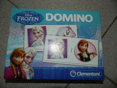 Domino Frozen, marca Clementoni, licenta Disney, joc cu Anna si Elsa foto