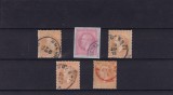 ROMANIA 1872 , CAROL I PARIS LOT 5 TIMBRE STAMPILATE