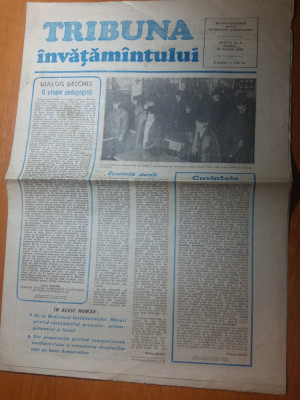 ziarul tribuna invatamantului anul 1,nr. 2 din 20 ianuarie 1990- revolutia foto