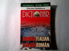 Mariana Sandulescu - Dictionar roman-italian, italian-roman foto