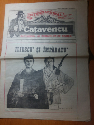ziarul international catavencu anul 1, nr. 8 ,din 1991-art. iliescu si imparatu&amp;#039; foto