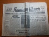 ziarul romania libera 14 februarie 1991-presedintele moldovei in romania