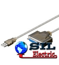 Cablu USB - paralel D-SUB25 1.5m foto