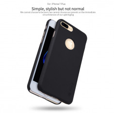 Husa iPhone 7 Plus Super Frosted Shield + Folie Protectie by Nillkin Neagra foto