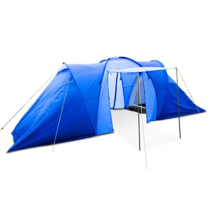 Yukatana Ollico cort 6 persoane 560x200x230 cm poliester 2000 mm albastru foto mare Yukatana Ollico cort 6 persoane 560x200x230 cm poliester 2000 mm albastru foto mare