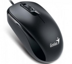 Mouse Genius cu fir, optic, DX110, 1200dpi, negru, plug and play, USB foto