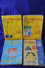 Lot 4 carti Pagini Aurii vechi. Carte de telefoane veche judetul Prahova foto