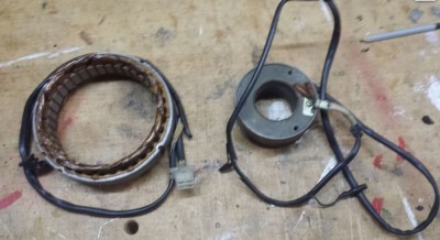 Stator generator Yamaha XS 850 (4E2) 1980-1982 foto