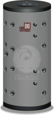 Boiler combinat cu stratificare 500 litri cu doua serpentine secundare, pentru producere apa calda igienica (SIRIO SS-500 OVAL) foto