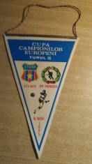 MCFA - FANION - STEAUA BUCURESTI - BP HONVED - CC EUROPENI - 6 NOIEMBRIE 1985 foto