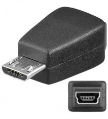 ADAPTOR USB 2.0 MICRO B TATA &amp;gt; MINI B MAMA 93983 foto