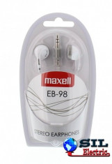 Casca in ureche 3.5mm alb EB98 Maxell foto