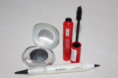 Fard pleoape luminos Pupa + Rimel Pupa Diva`s Lashes + Tus Kiko doua capete foto