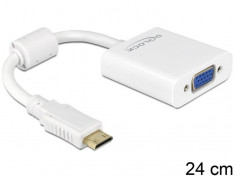 ADAPTOR HDMI-MINI C TATA&amp;gt;VGA MAMA DELOCK 65348 foto