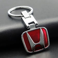 Breloc auto metalic rosu sau negru pentru HONDA + ambalaj cadou foto