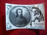 Fotografie -Autoportret N.Grigorescu la Manastirea Agapia ,interbelica