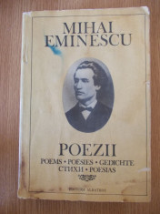 MIHAI EMINESCU- POEZII-EDITIE INGRIJITA DE ZOE DUMITRESCU BUSULENGA (BILINGVA) foto