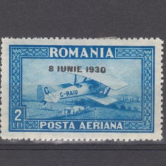 Romania 1930 C.RAIU posta aeriana filigran orizontal