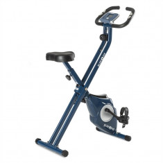 KLARFIT AZURA X-Bike, bicicleta pentru antrenament la domiciliu, pana la 100 kg, rata de masurare, rabatabil, 3 kg, albastru foto