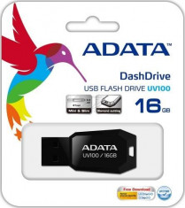 FLASH DRIVE USB A-DATA 16GB UV100 BLACK foto