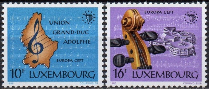 Luxemburg 1985 - cat.nr.1075-6 Europa 2v. neuzat,perfecta stare(z)