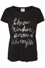 Tricou din bumbac - Vero Moda - art. 10171915 negru foto