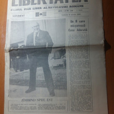 ziarul libertatea 9 martie 1991-articol despre teatrul national bucuresti