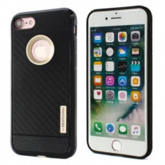 Husa MOTOMO Carbon Fiber Apple iPhone 6 Plus Gold foto