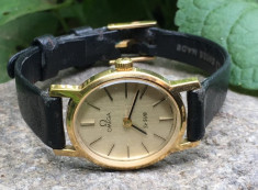 OMEGA Superb Ceas Vintage Dama Colectia DeVille Mecanic Placat cu Aur Original foto