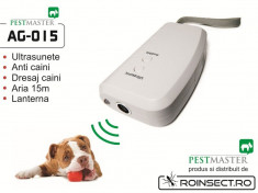 Dispozitiv cu ultrasunete pentru dresarea cainilor domestici sau alungarea celor agresivi - Pestmast foto
