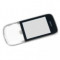 Carcasa fata cu touchscreen Nokia Asha 203 argintie Originala