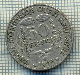 7077 MONEDA- STATELE AFRICII DE VEST - 50 FRANCS -anul 1995 -starea ce se vede