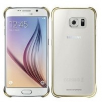 Husa plastic Samsung Galaxy S6 Clear EF-QG920BF aurie Blister Originala foto